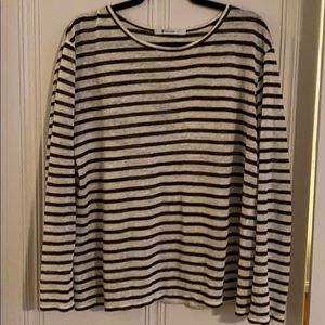T By Alexander Wang striped long sleeve  shirt